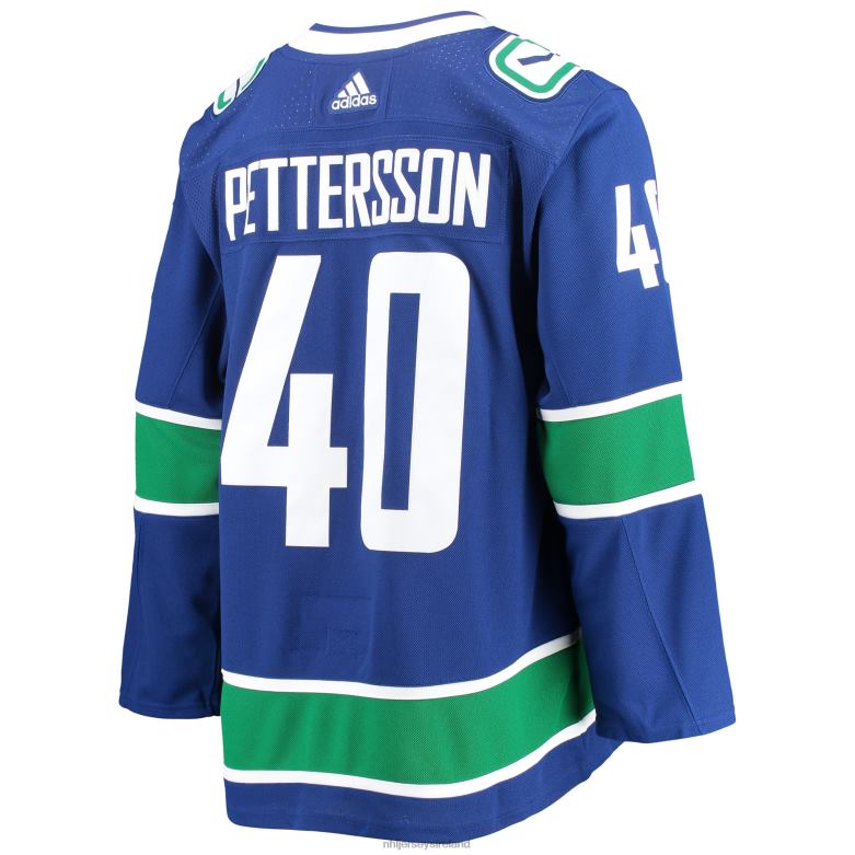 NHL Men Vancouver Canucks Elias Pettersson Adidas Blue 2020/21 Authentic Home Player Jersey D002V1963 Clothing