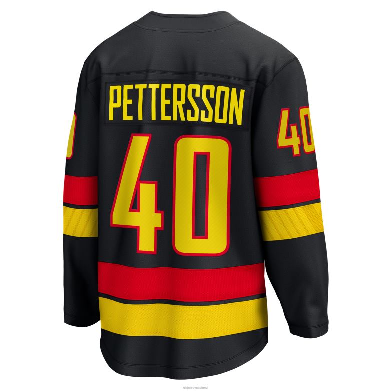 NHL Men Vancouver Canucks Elias Pettersson Fanatics Branded Black Alternate - 2022/23 Premier Breakaway Player Jersey D002V949 Clothing