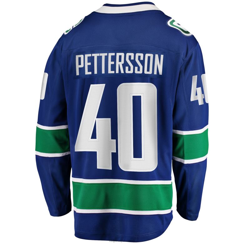 NHL Men Vancouver Canucks Elias Pettersson Fanatics Branded Blue 2019/20 Home Premier Breakaway Player Jersey D002V1157 Clothing