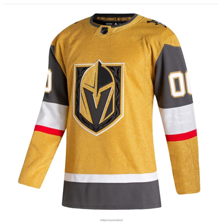 NHL Men Vegas Golden Knights Adidas Gold Home Authentic Custom Jersey D002V2392 Clothing