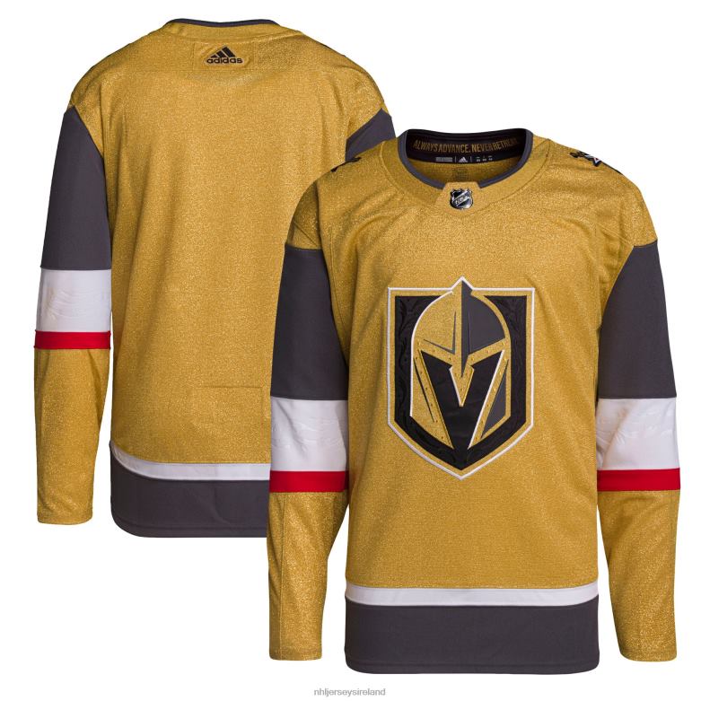 NHL Men Vegas Golden Knights Adidas Gold Home Primegreen Authentic Jersey D002V1566 Clothing