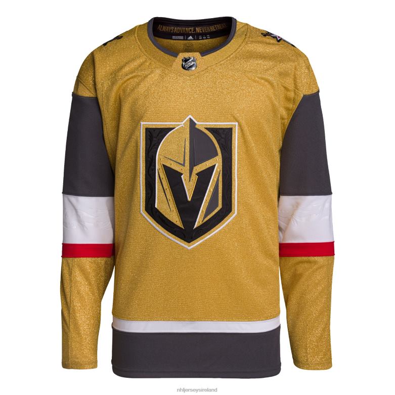 NHL Men Vegas Golden Knights Adidas Gold Home Primegreen Authentic Jersey D002V1566 Clothing