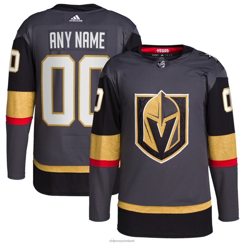 NHL Men Vegas Golden Knights Adidas Gray Alternate Authentic Pro Custom Jersey D002V2385 Clothing