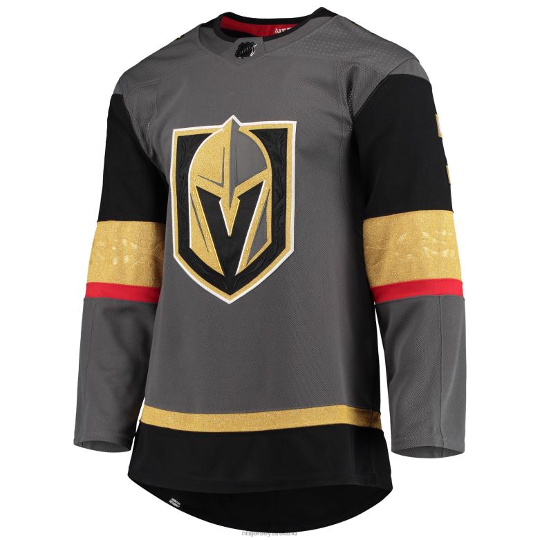 NHL Men Vegas Golden Knights Alex Pietrangelo Adidas Gray Alternate Primegreen Authentic Pro Player Jersey D002V899 Clothing