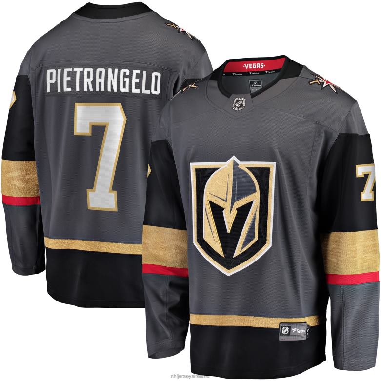 NHL Men Vegas Golden Knights Alex Pietrangelo Fanatics Branded Black Breakaway Player Jersey D002V1674 Clothing