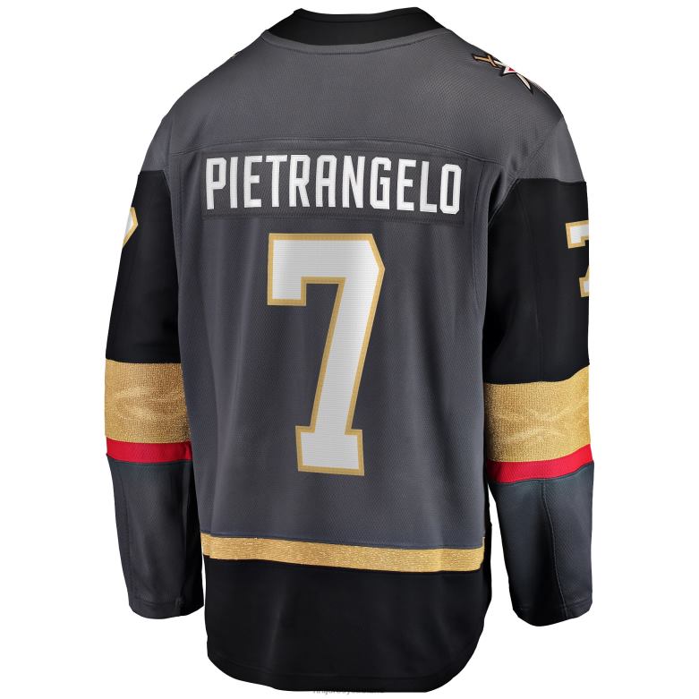 NHL Men Vegas Golden Knights Alex Pietrangelo Fanatics Branded Black Breakaway Player Jersey D002V1674 Clothing