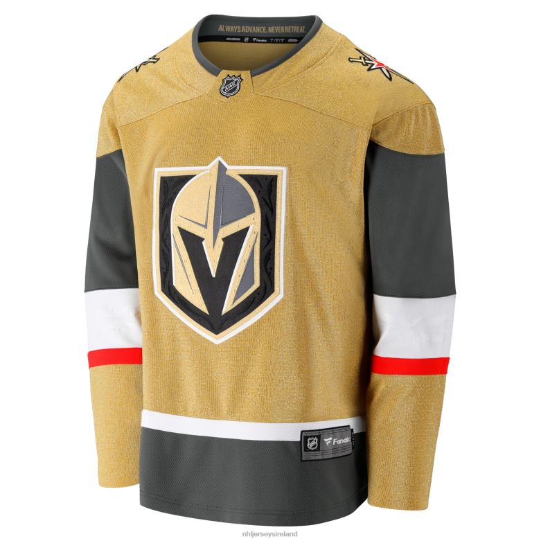 NHL Men Vegas Golden Knights Fanatics Branded Gold Home Breakaway Jersey D002V370 Clothing