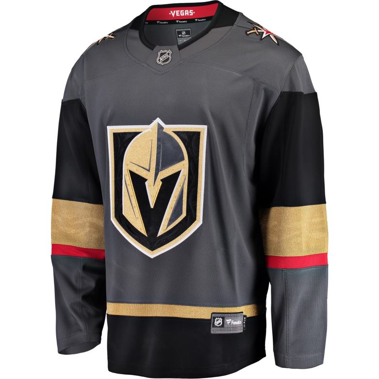 NHL Men Vegas Golden Knights Fanatics Branded Gray Breakaway Alternate Jersey D002V195 Clothing