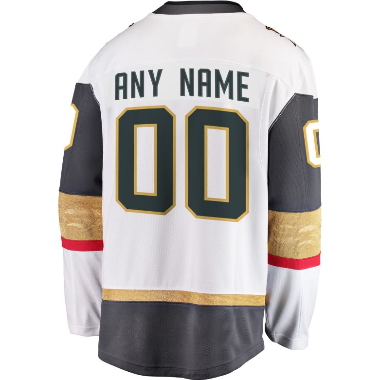 NHL Men Vegas Golden Knights Fanatics Branded White Away Breakaway Custom Jersey D002V432 Clothing