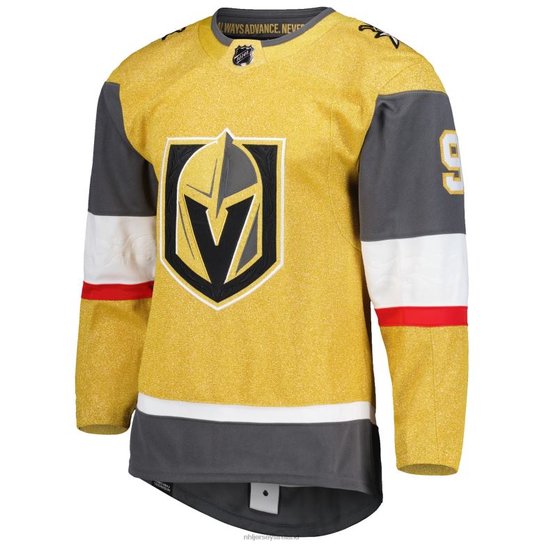 NHL Men Vegas Golden Knights Jack Eichel Adidas Gold Primegreen Authentic Pro Alternate Player Jersey D002V669 Clothing