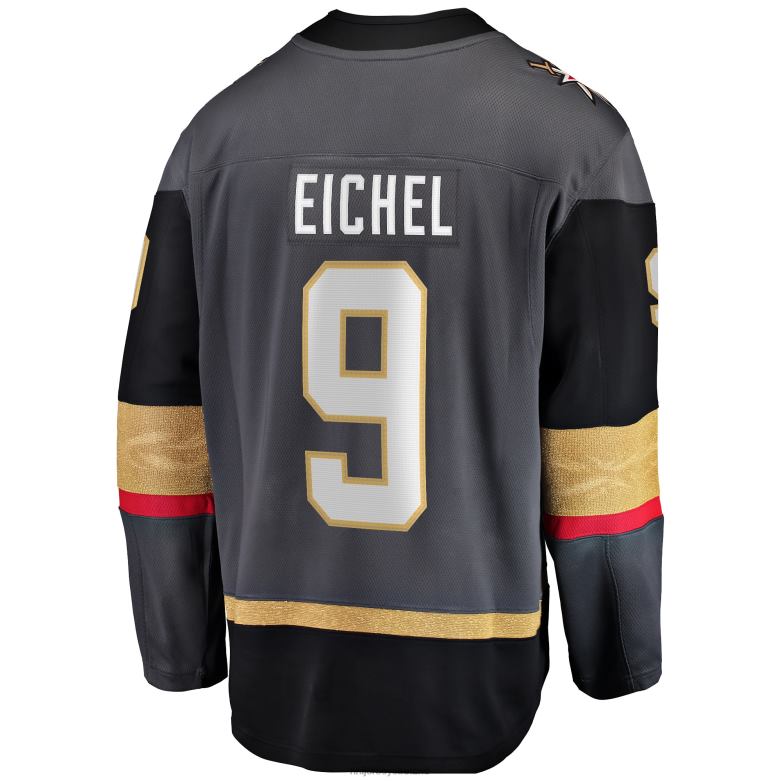 NHL Men Vegas Golden Knights Jack Eichel Fanatics Branded Gray Alternate Breakaway Player Jersey D002V414 Clothing
