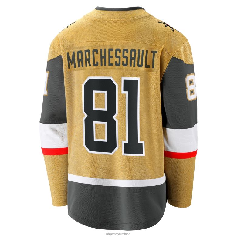 NHL Men Vegas Golden Knights Jonathan Marchessault Fanatics Branded Gold Home Breakaway Jersey D002V1231 Clothing