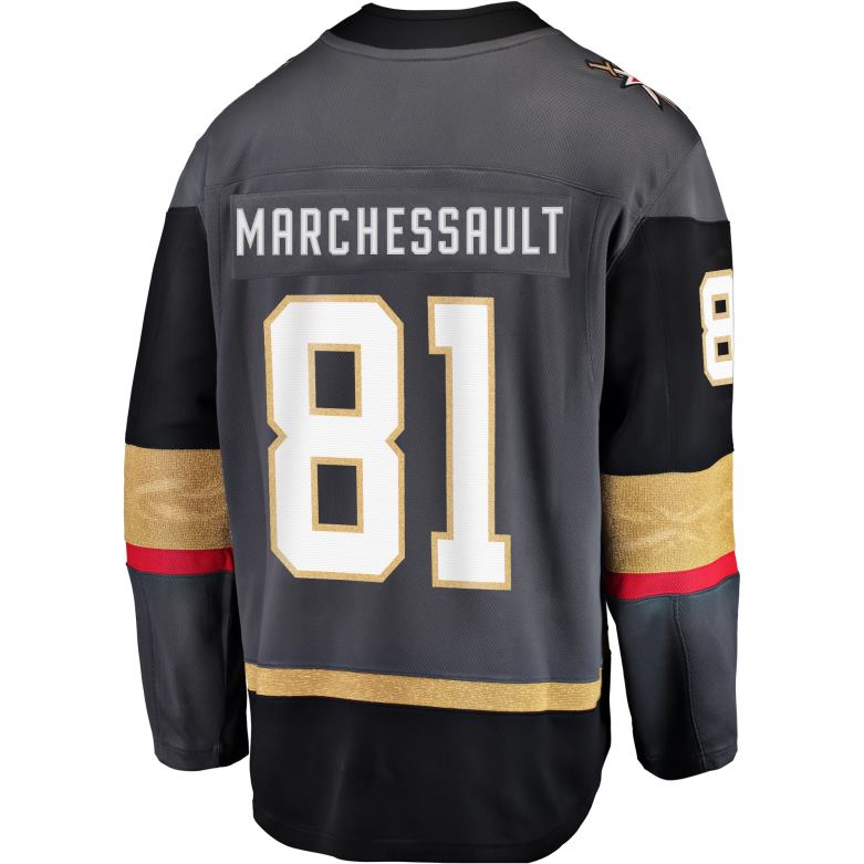 NHL Men Vegas Golden Knights Jonathan Marchessault Fanatics Branded Gray Alternate Breakaway Player Jersey D002V981 Clothing