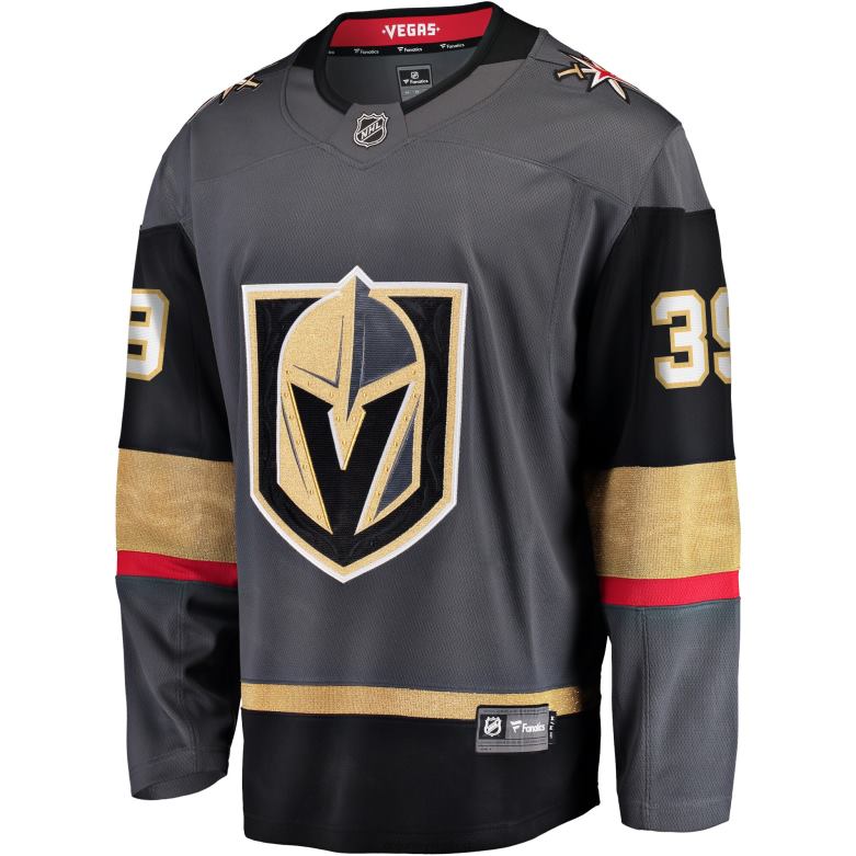 NHL Men Vegas Golden Knights Laurent Brossoit Fanatics Branded Gray Home Breakaway Player Jersey D002V1927 Clothing