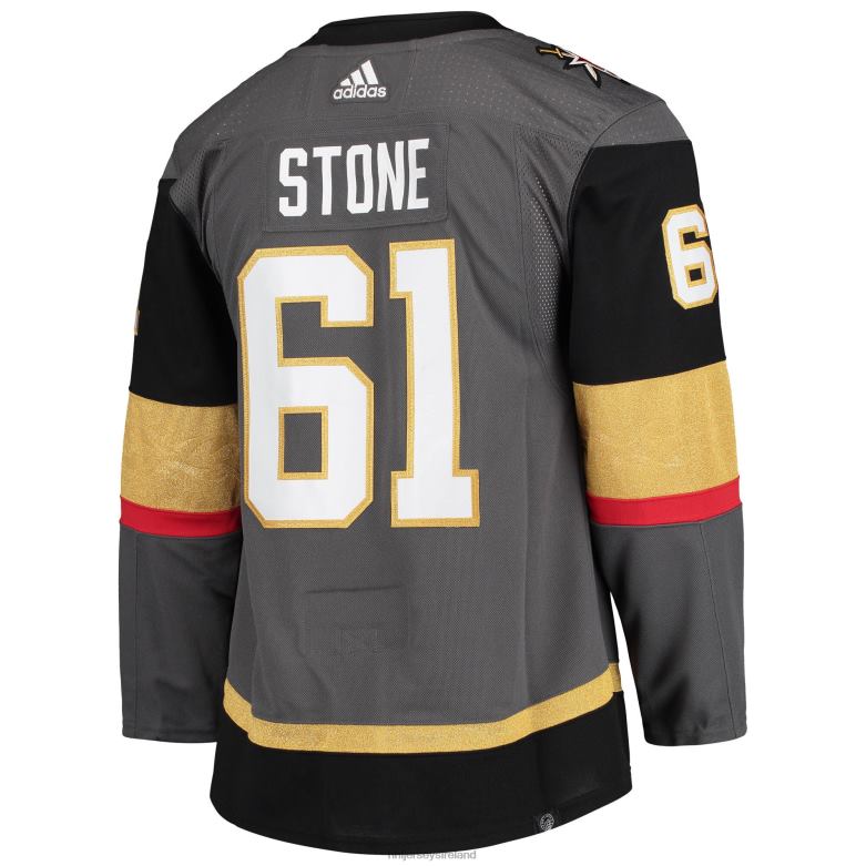 NHL Men Vegas Golden Knights Mark Stone Adidas Gray Alternate Captain Patch Primegreen Authentic Pro Player Jersey D002V851 Clothing