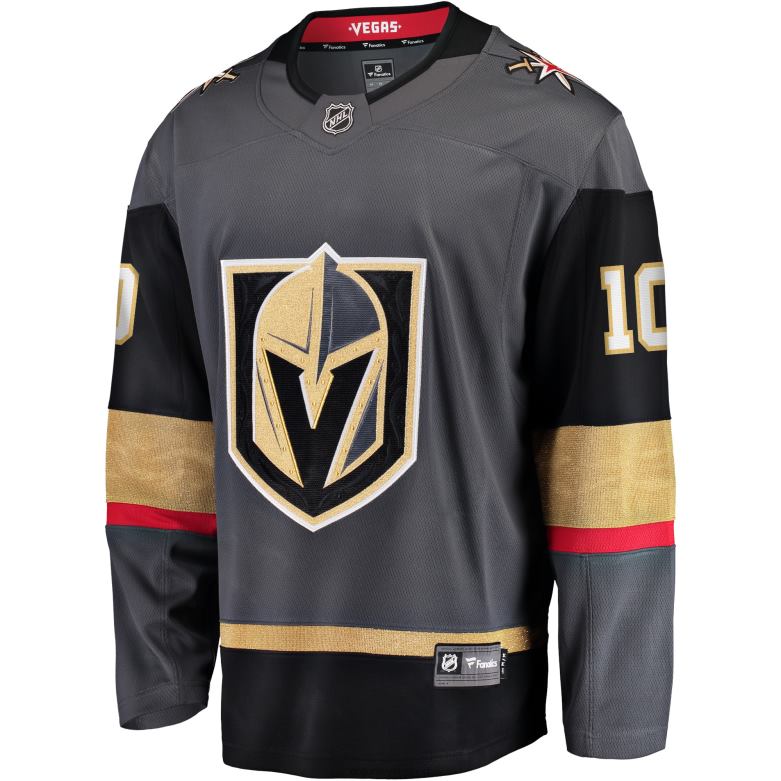 NHL Men Vegas Golden Knights Nicolas Roy Fanatics Branded Gray Home Breakaway Player Jersey D002V1676 Clothing