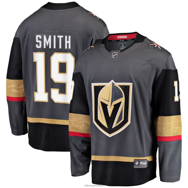 NHL Men Vegas Golden Knights Reilly Smith Gray Alternate Breakaway Player Jersey D002V1068 Clothing