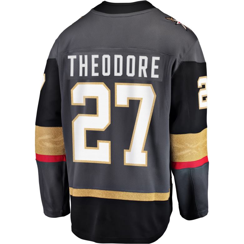 NHL Men Vegas Golden Knights Shea Theodore Gray Alternate Breakaway Player Jersey D002V1728 Clothing