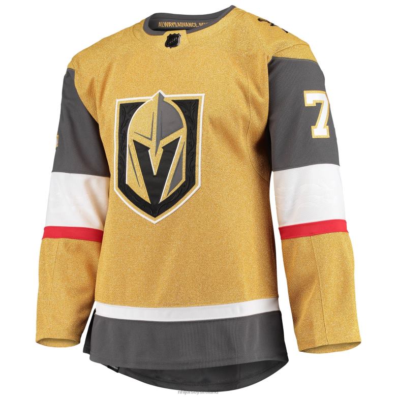 NHL Men Vegas Golden Knights William Karlsson Adidas Gold Home Primegreen Authentic Pro Player Jersey D002V2051 Clothing