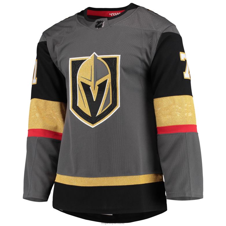 NHL Men Vegas Golden Knights William Karlsson Adidas Gray Alternate Primegreen Authentic Pro Player Jersey D002V548 Clothing