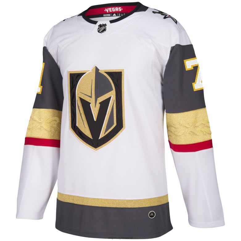 NHL Men Vegas Golden Knights William Karlsson Adidas White Authentic Player Jersey D002V486 Clothing
