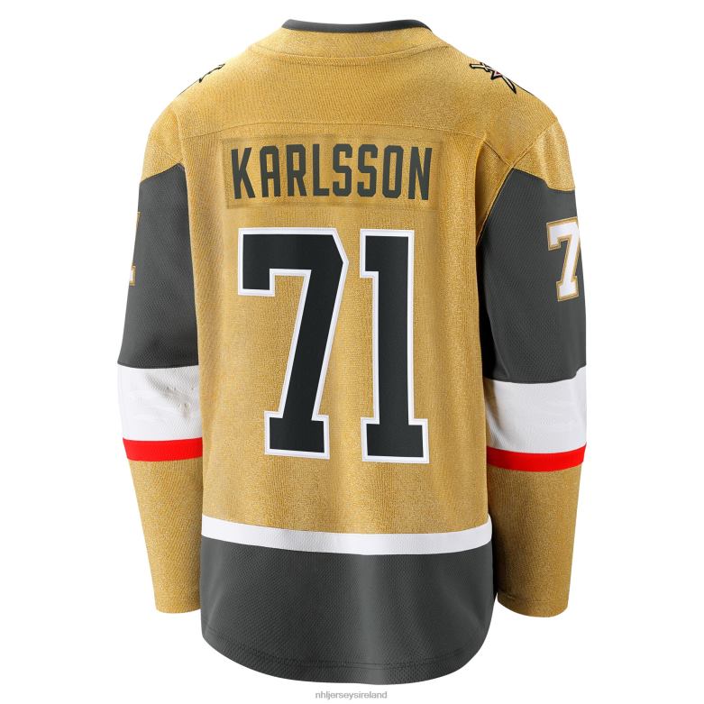 NHL Men Vegas Golden Knights William Karlsson Fanatics Branded Gold 2020/21 Home Premier Breakaway Player Jersey D002V539 Clothing