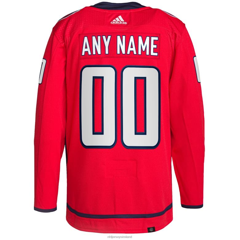NHL Men Washington Capitals Adidas Red Home Primegreen Authentic Pro Custom Jersey D002V2186 Clothing
