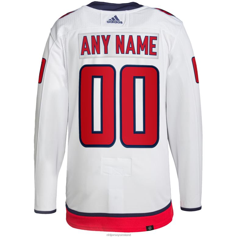 NHL Men Washington Capitals Adidas White Away Primegreen Authentic Pro Custom Jersey D002V2040 Clothing