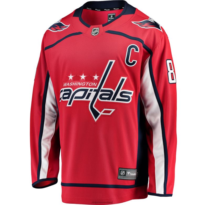 NHL Men Washington Capitals Alexander Ovechkin Fanatics Branded Red Breakaway Player Jersey D002V38 Clothing