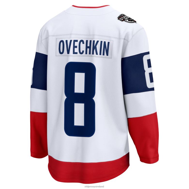NHL Men Washington Capitals Alexander Ovechkin Fanatics Branded White 2023 Stadium Series Breakaway Player Jersey D002V159 Clothing