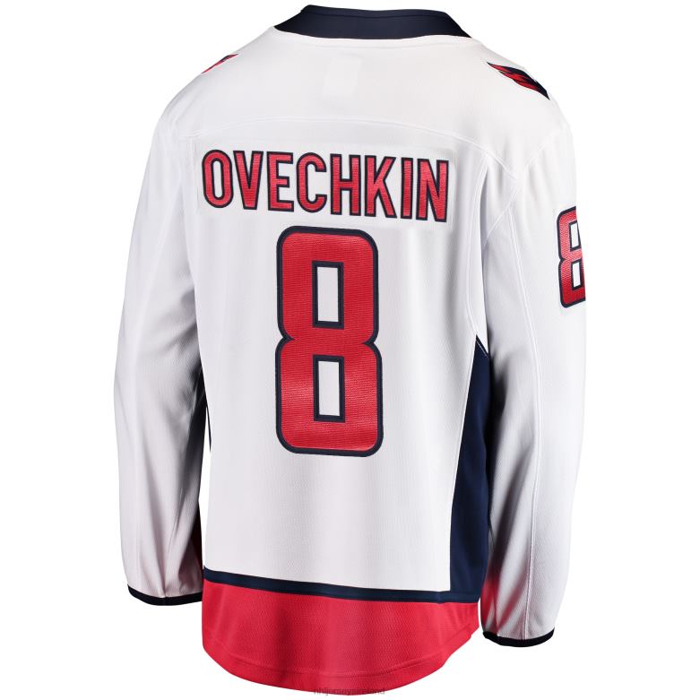 NHL Men Washington Capitals Alexander Ovechkin Fanatics Branded White Breakaway Player Jersey D002V173 Clothing