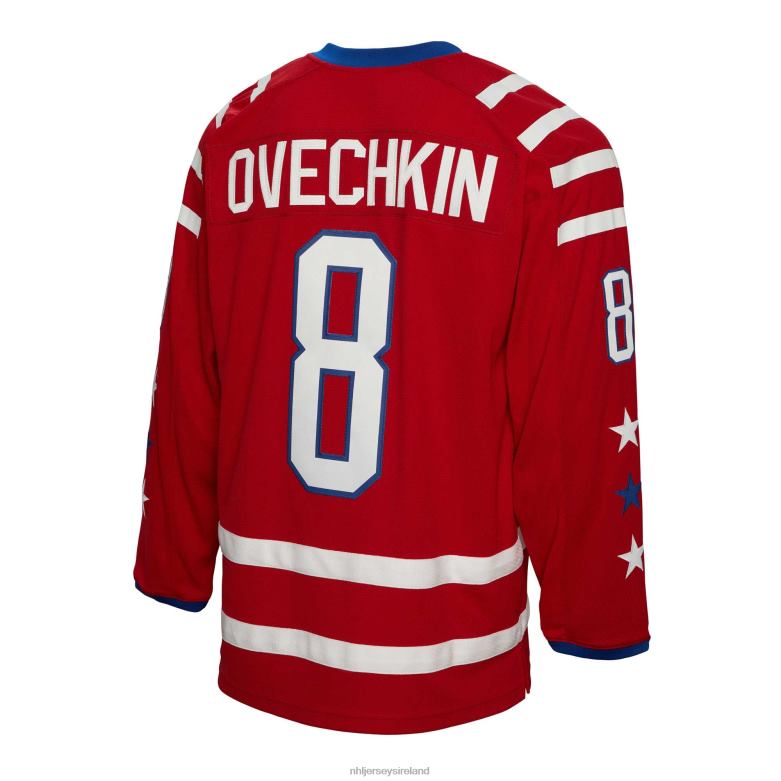 NHL Men Washington Capitals Alexander Ovechkin Mitchell  Ness Red 2015 Blue Line Player Jersey D002V162 Clothing