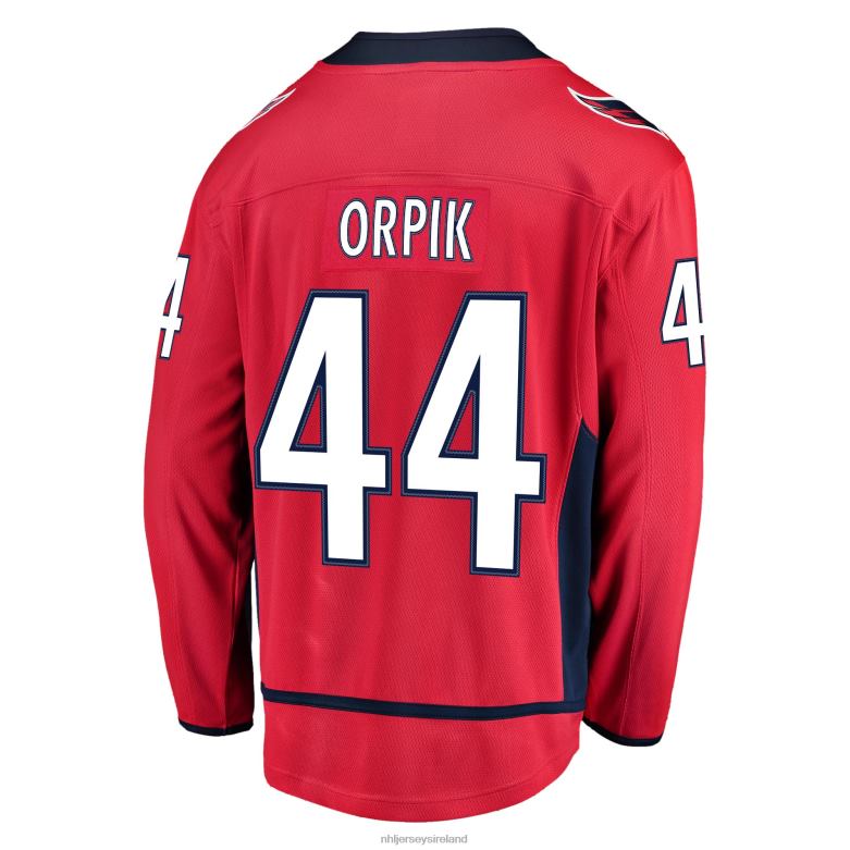 NHL Men Washington Capitals Brooks Orpik Fanatics Branded Red Breakaway Home Player Jersey D002V2122 Clothing
