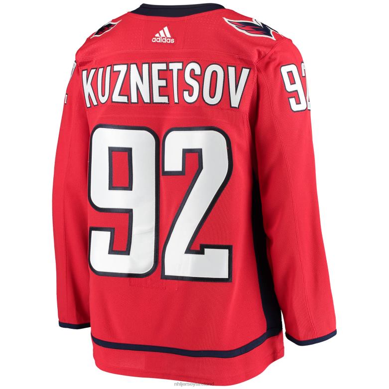 NHL Men Washington Capitals Evgeny Kuznetsov Adidas Red Home Authentic Player Jersey D002V2156 Clothing