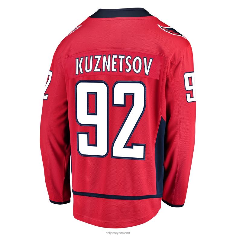 NHL Men Washington Capitals Evgeny Kuznetsov Fanatics Branded Red Home Breakaway Player Jersey D002V1391 Clothing