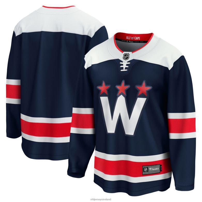 NHL Men Washington Capitals Fanatics Branded Navy 2020/21 Alternate Premier Breakaway Jersey D002V888 Clothing
