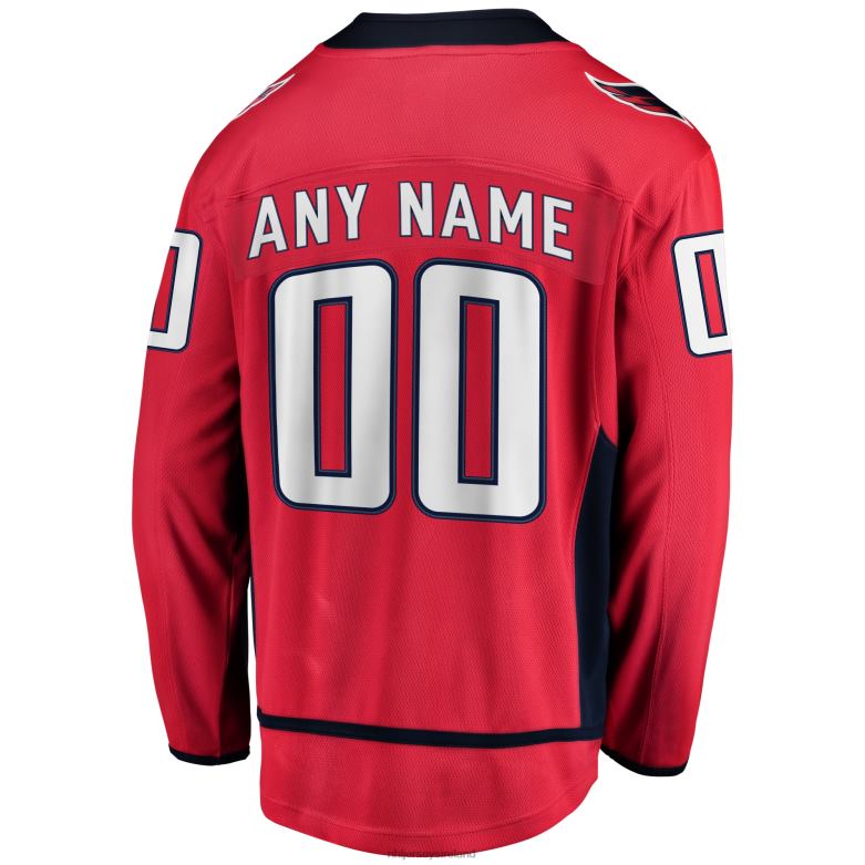 NHL Men Washington Capitals Fanatics Branded Red Home Breakaway Custom Jersey D002V601 Clothing