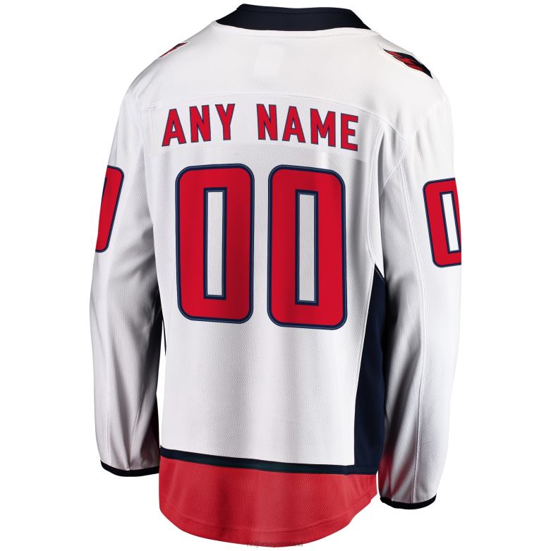 NHL Men Washington Capitals Fanatics Branded White Away Breakaway Custom Jersey D002V855 Clothing