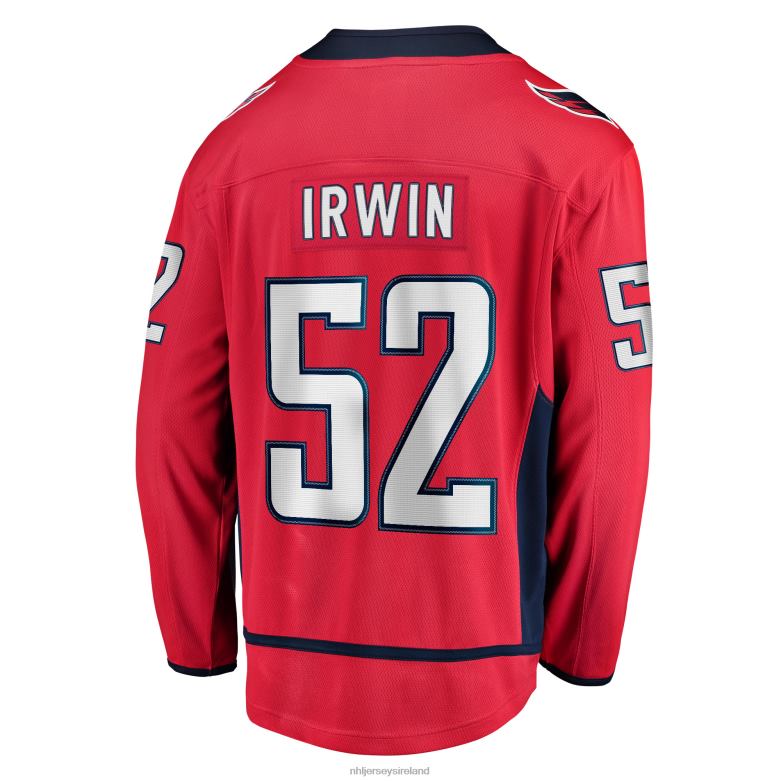 NHL Men Washington Capitals Matt Irwin Fanatics Branded Red Home Breakaway Player Jersey D002V2363 Clothing