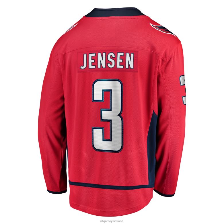 NHL Men Washington Capitals Nick Jensen Fanatics Branded Red Replica Player Jersey D002V1944 Clothing