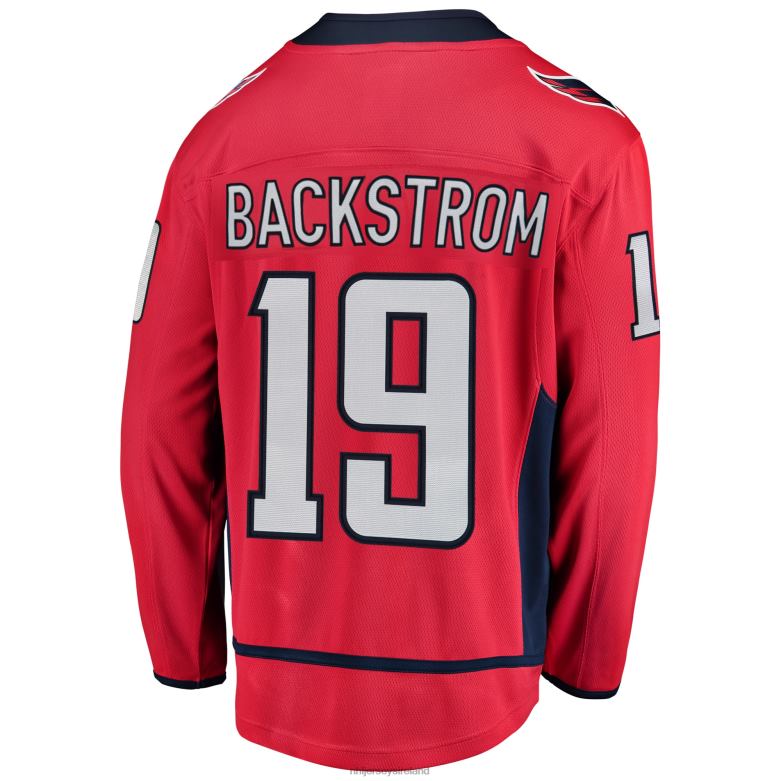 NHL Men Washington Capitals Nicklas Backstrom Fanatics Branded Red Breakaway Player Jersey D002V419 Clothing