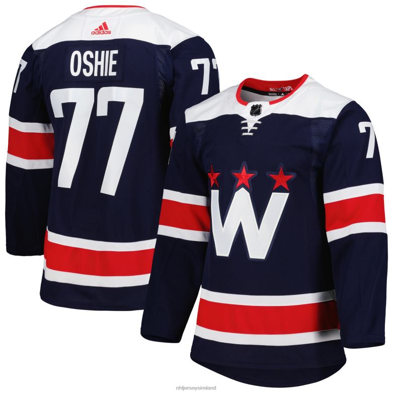 NHL Men Washington Capitals Tj Oshie Adidas Navy Primegreen Authentic Pro Alternate Player Jersey D002V440 Clothing