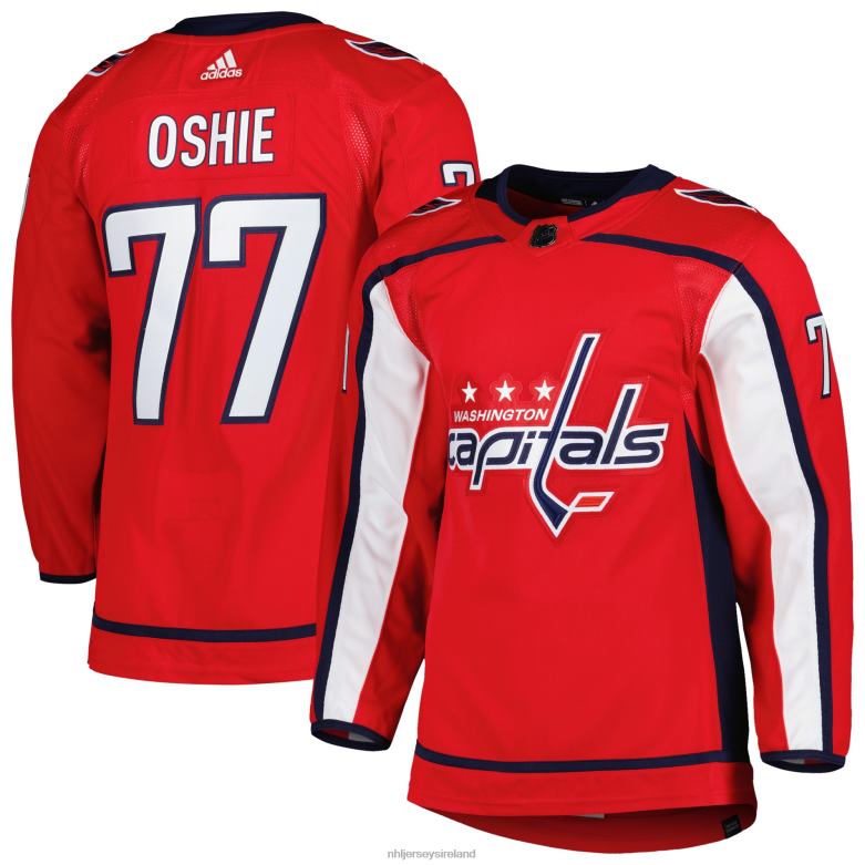 NHL Men Washington Capitals Tj Oshie Adidas Red Home Primegreen Authentic Pro Player Jersey D002V696 Clothing