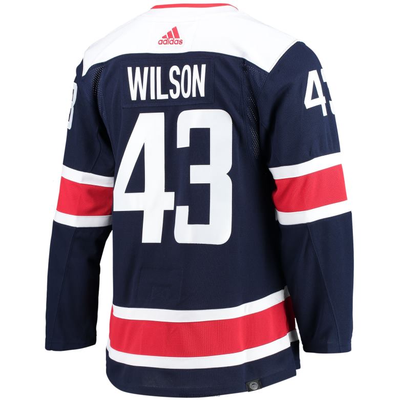 NHL Men Washington Capitals Tom Wilson Adidas Navy 2020/21 Alternate Primegreen Authentic Pro Player Jersey D002V1211 Clothing
