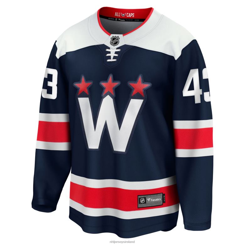 NHL Men Washington Capitals Tom Wilson Fanatics Branded Navy 2020/21 Alternate Premier Breakaway Player Jersey D002V282 Clothing