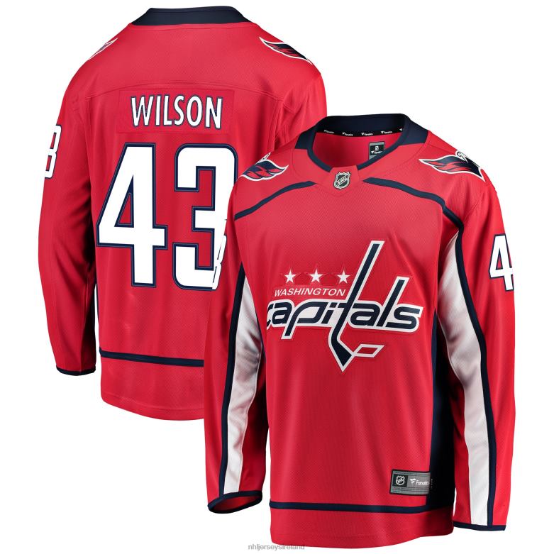 NHL Men Washington Capitals Tom Wilson Fanatics Branded Red Home Breakaway Player Jersey D002V1740 Clothing
