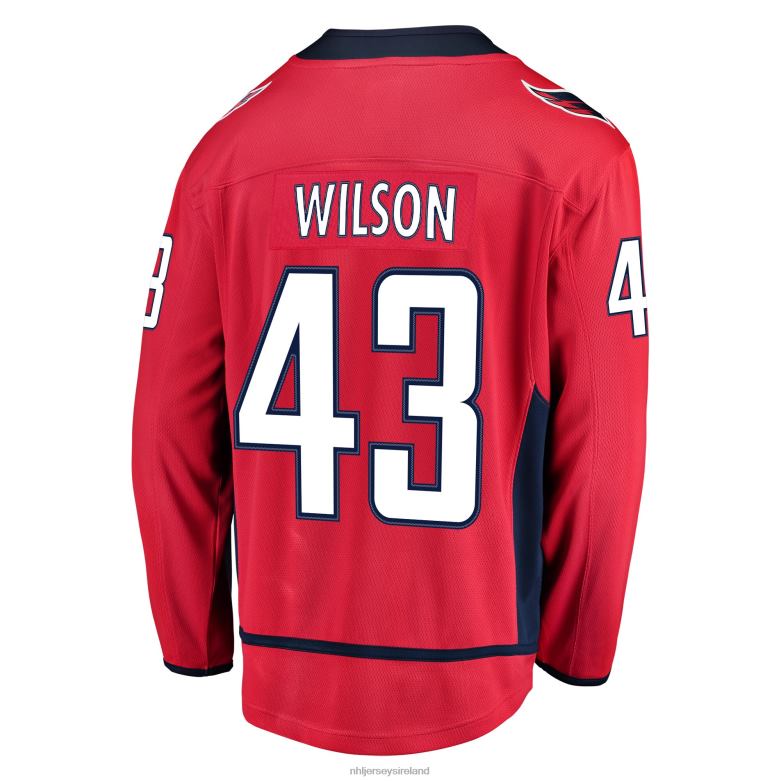 NHL Men Washington Capitals Tom Wilson Fanatics Branded Red Home Breakaway Player Jersey D002V1740 Clothing
