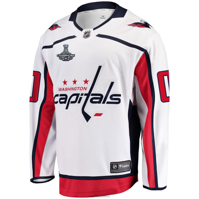 NHL Men Washington Capitals White 2018 Stanley Cup Champions Away Breakaway Custom Jersey D002V797 Clothing