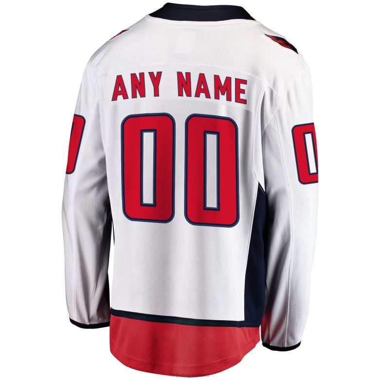 NHL Men Washington Capitals White 2018 Stanley Cup Champions Away Breakaway Custom Jersey D002V797 Clothing