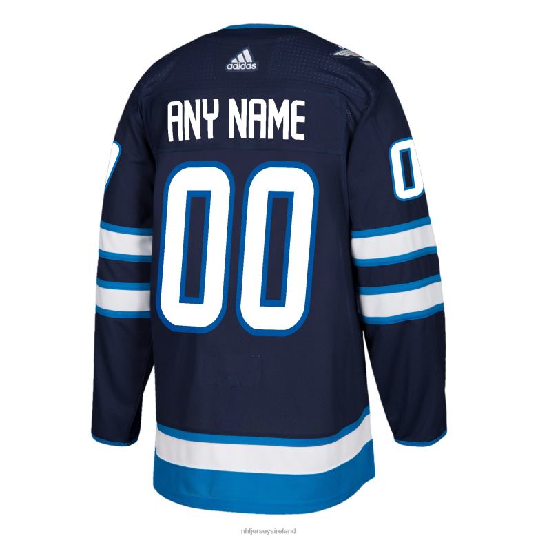 NHL Men Winnipeg Jets Adidas Navy Authentic Custom Jersey D002V1998 Clothing